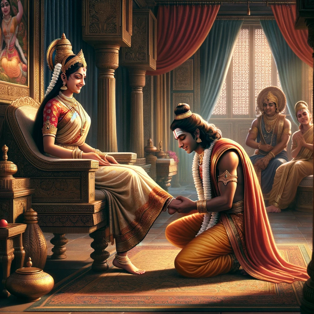 Rama Visits His Mother Kausalya